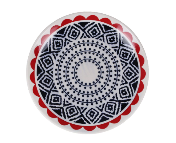 Japonų stiliaus lėkštė su raštais