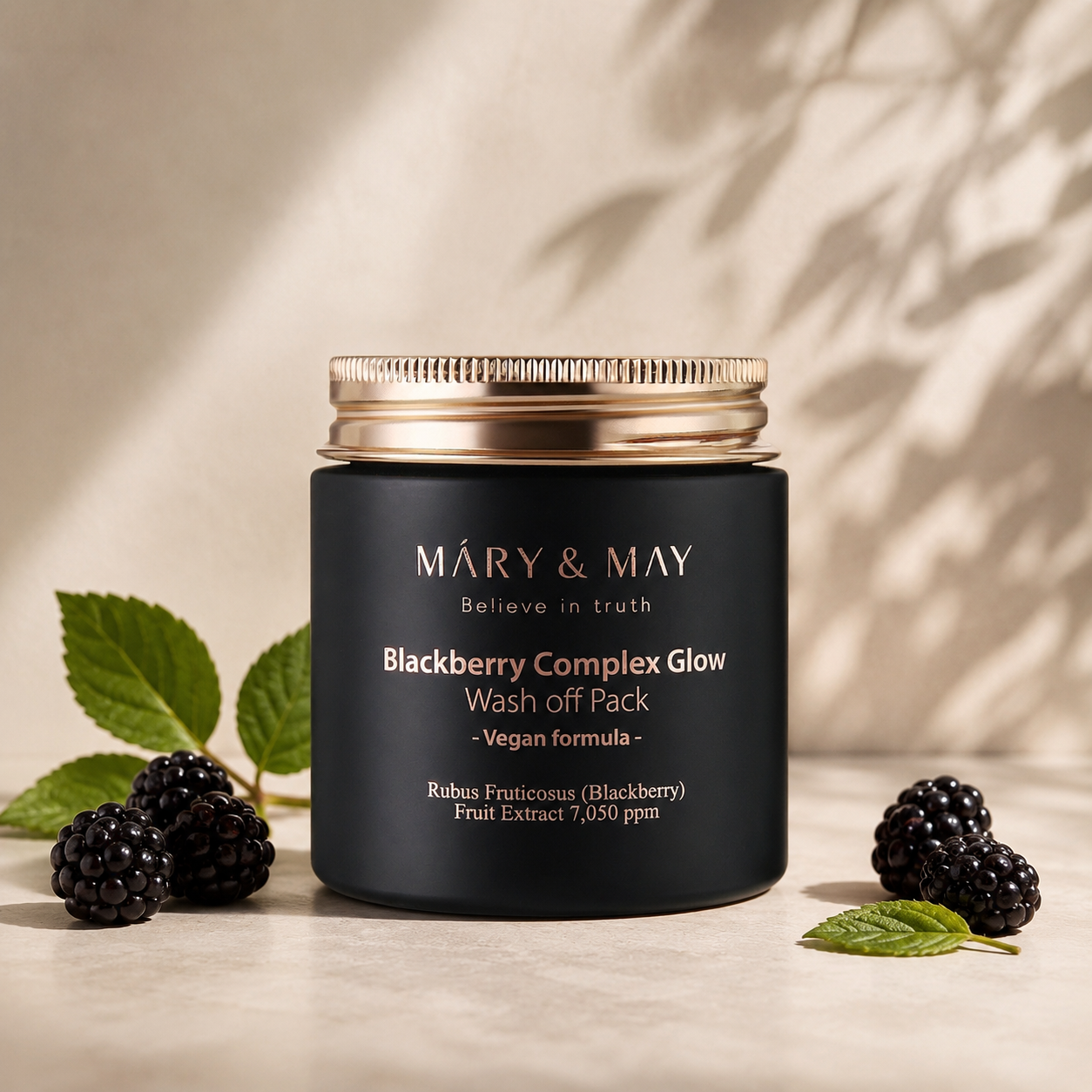Mary&May „Glow“ nuplaunamoji kaukė su gervuogių kompleksu, 125 g