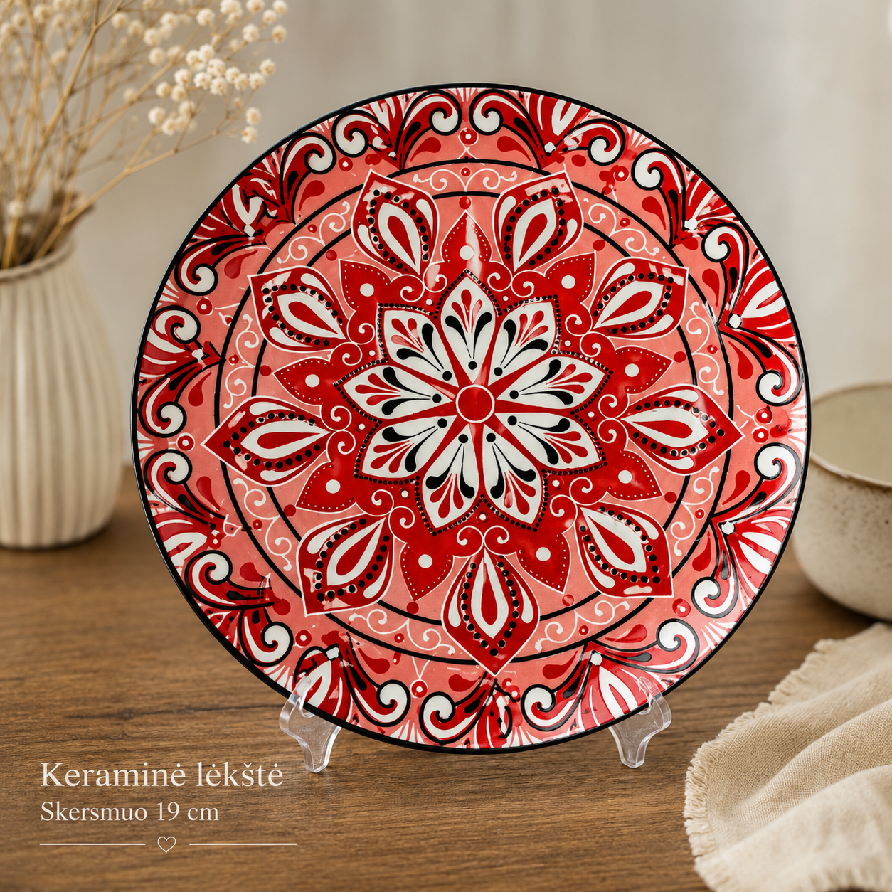 Keraminė dekoratyvinė lėkštė