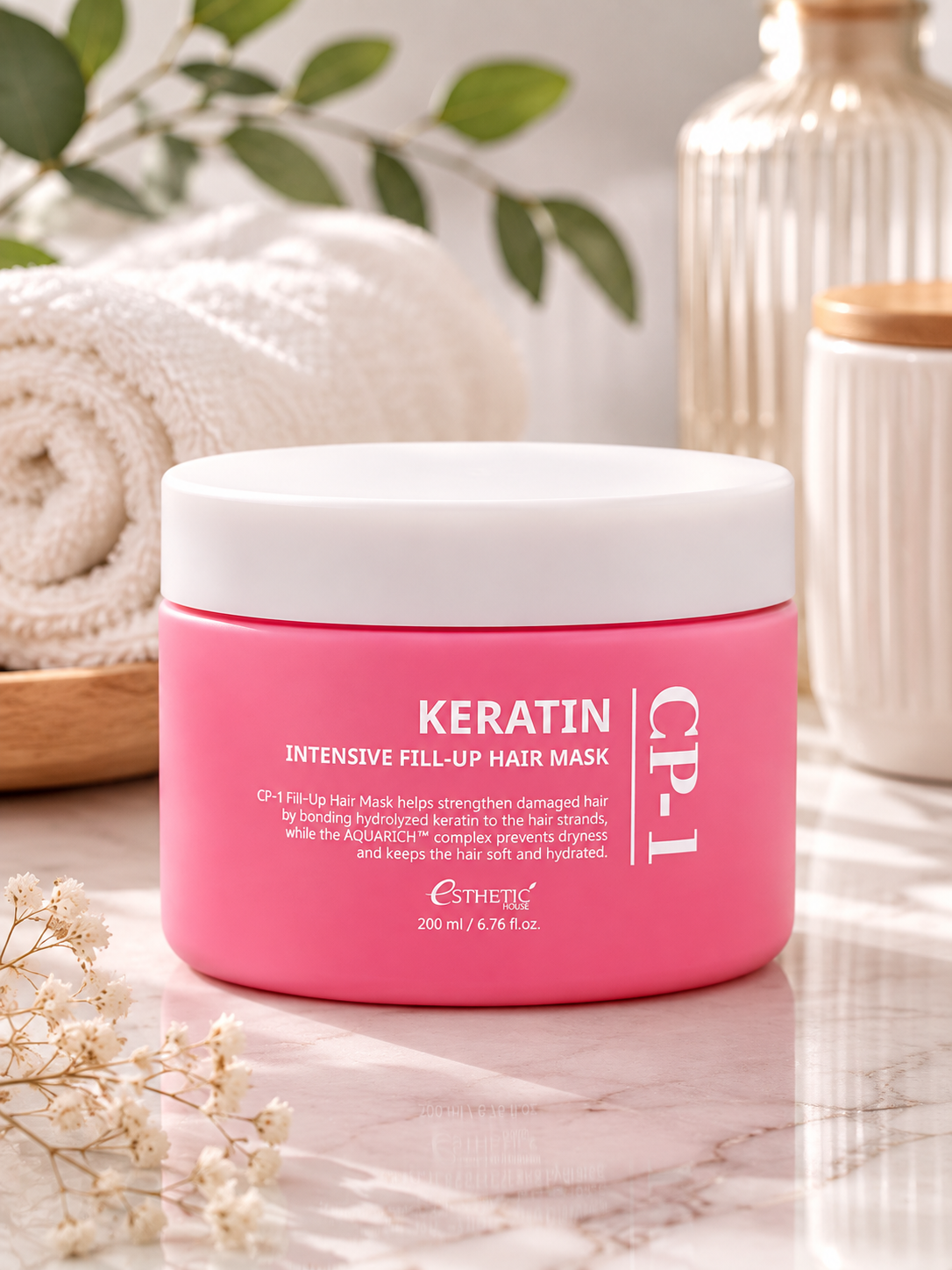 ESTHETIC HOUSE CP-1 intensyviai užpildanti plaukų kaukė su keratinu 200ml