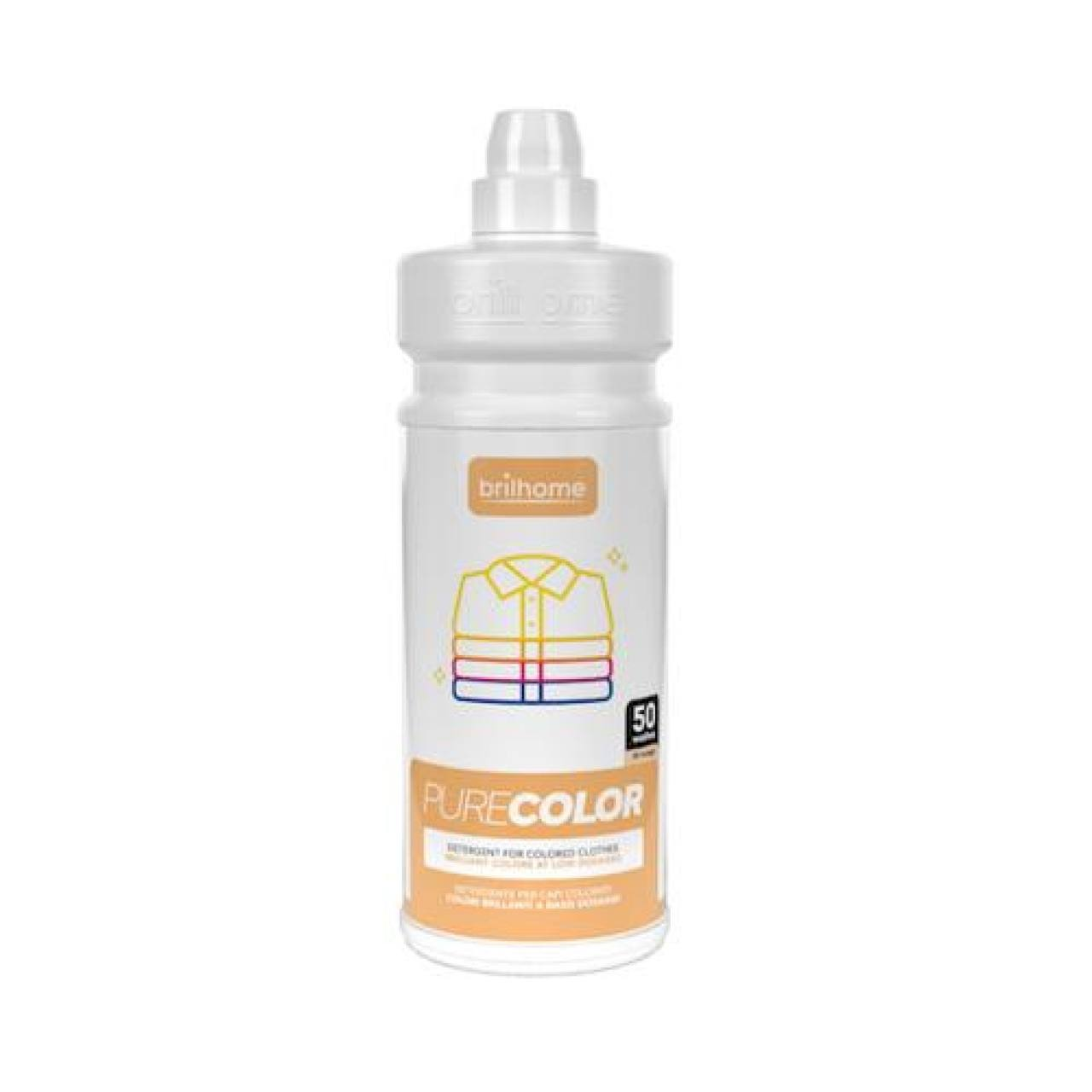 "Pure Color" spalvotų drabužių skalbimo priemonė, išvalo nešvarumus ir stiprias dėmes. 1000ml
