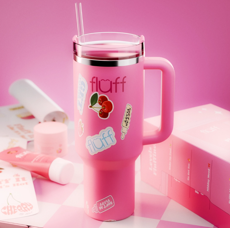 FLUFF rožinė gertuvė 1.2l