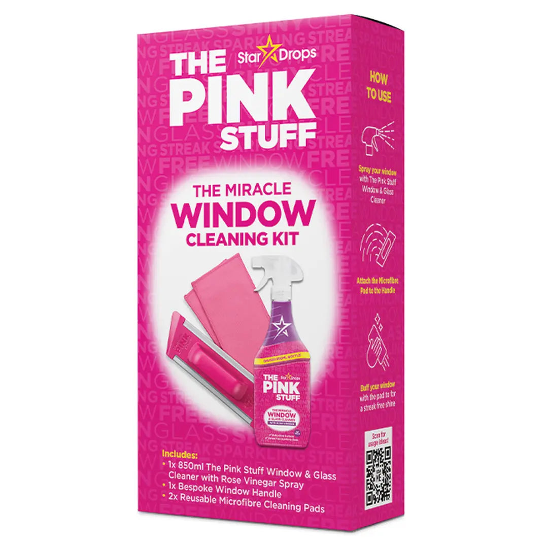 THE PINK STUFF WINDOW CLEANING KIT langų valymo rinkinys 1 vnt