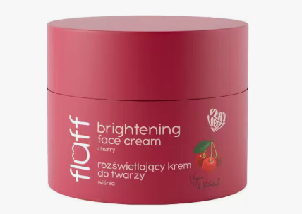 FLUFF šviesinamasis veido kremas „Cherry“ 50 ml.