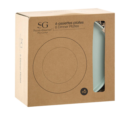 Šviesiai žalios spalvos minimalistinė lėkštė