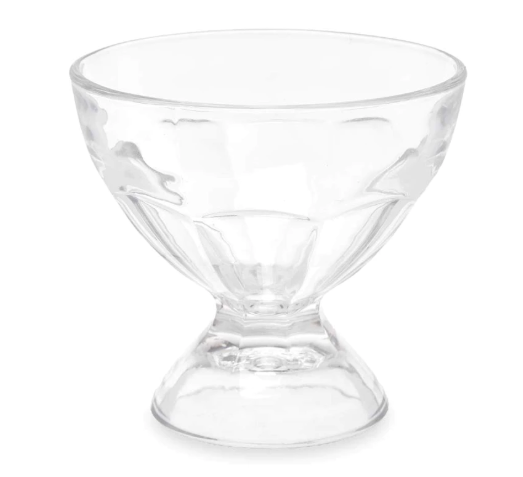 Stiklinis ledų puodelis