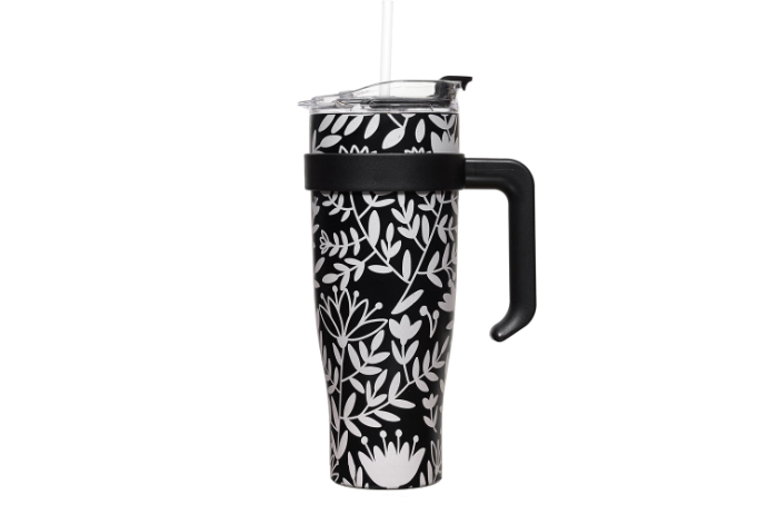 "MIAMI" gertuvė. Puošta gėlių ornamentais. 1.2l
