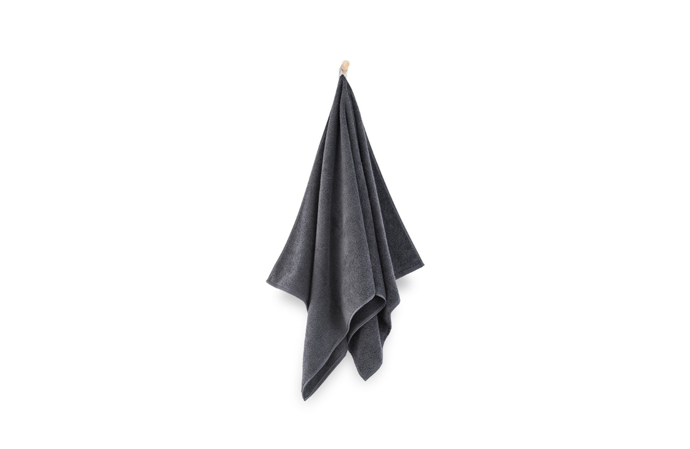 Lygūs ir vienspalviai "KIWI 2" kolekcijos vonios rankšluosčiai. Tamsiai pilkos spalvos, dydis 70x140.