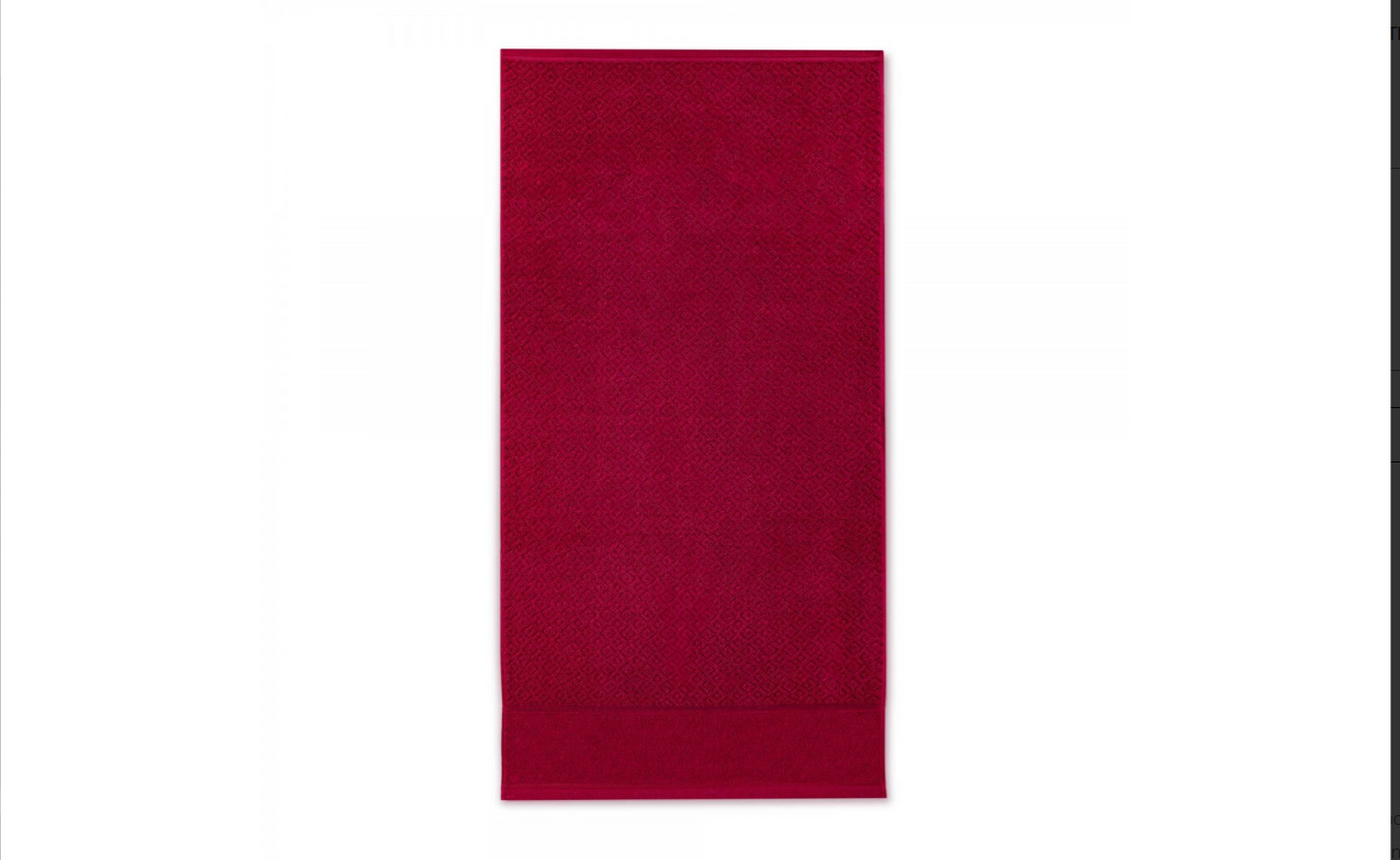 Išskirtinio grožio vonios rankšluostis "MAKAO". Burgundiškos spalvos. Dydis 70x140.