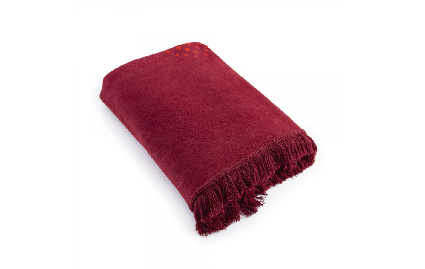 Aukštos kokybės medvilnės antklodė. Raudona, su širdele. Dydis 150x200.