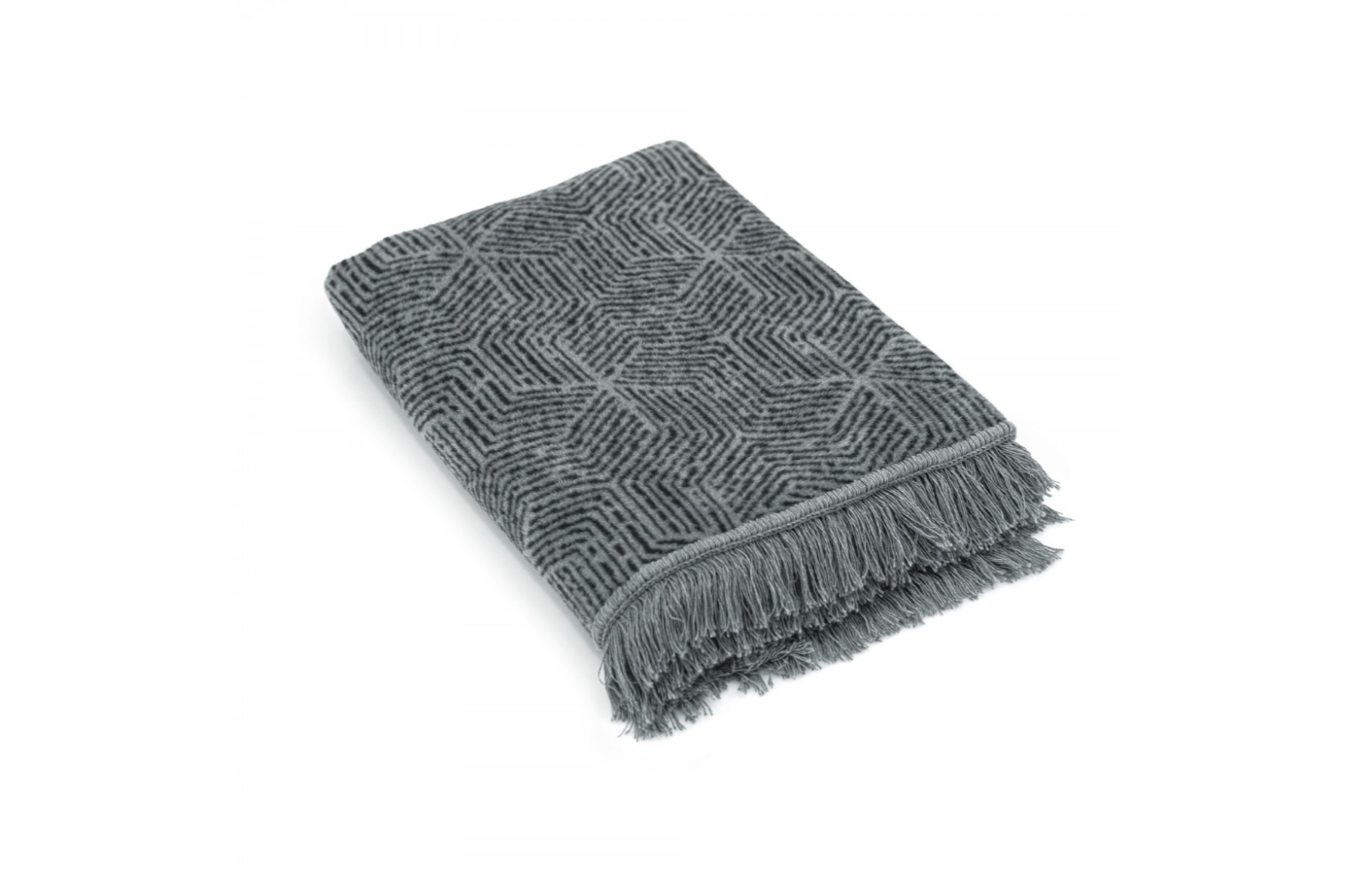 "DIAMOND" šviesaus grafito spalvos medvilnė antklodė. Dydis 150x200.