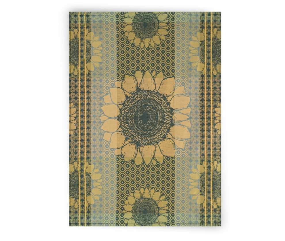 Virtuvinis rankšluostis "Sunflowers" žalsvos spalvos. Dydis 50X70.