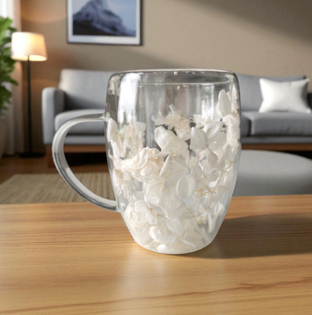 Termostiklas su gėlėmis viduje 300ml. SZK:185