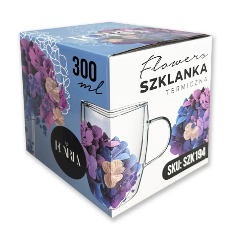 Termostiklas su gėlėmis viduje 300ml (szk:194).