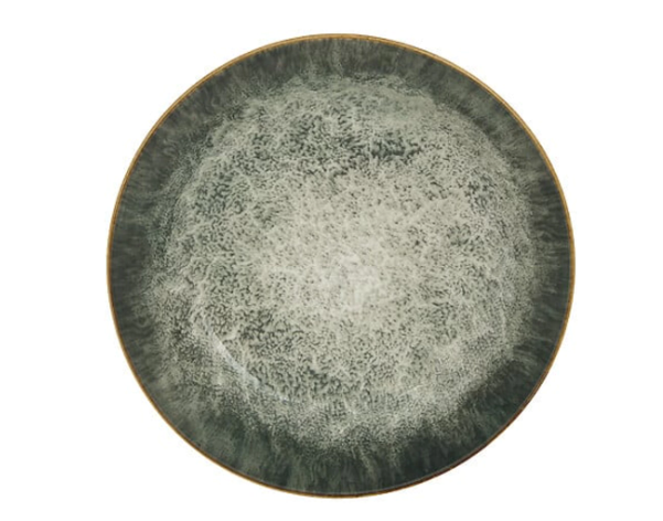 Elegantiškas žalios spalvos porcelianinis servizas