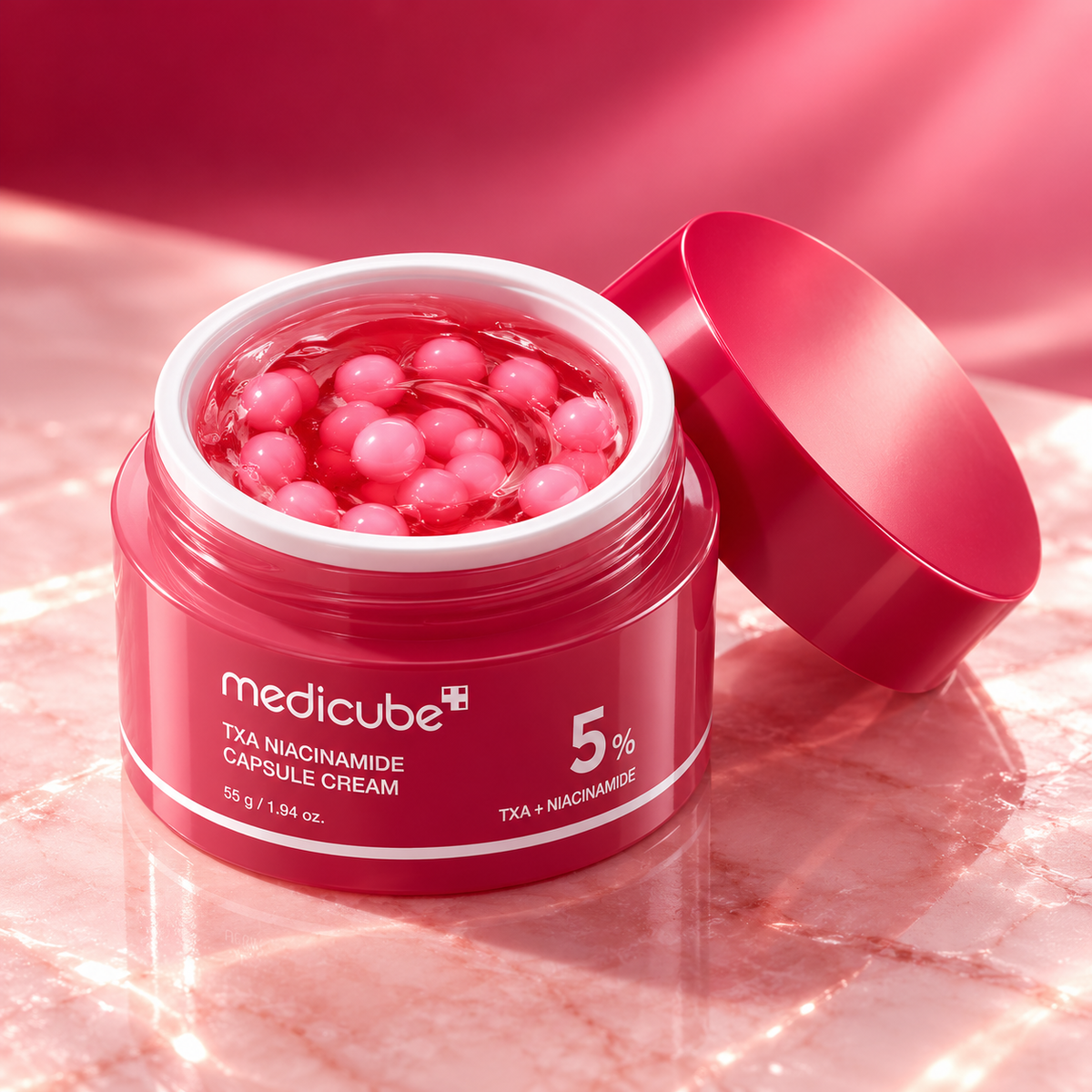 MEDICUBE TXA Niacinamido kapsulinis kremas, 55 g.