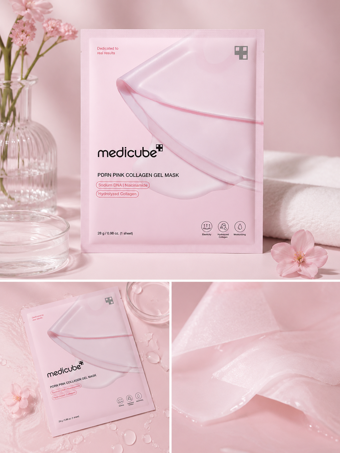 MEDICUBE PDRN Pink Collagen Gel Mask 1 vnt