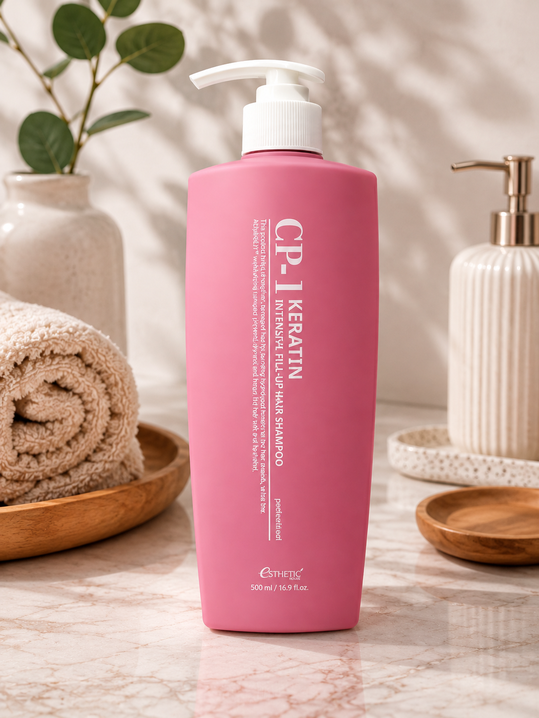 ESTHETIC HOUSE CP-1 Intensyvaus poveikio plaukų šampūnas su keratinu, 500 ml