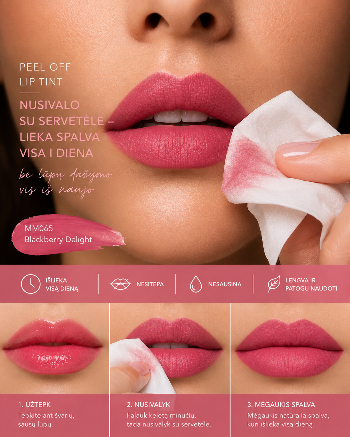 MyLip Secret - Lūpų Dažai Peel-off