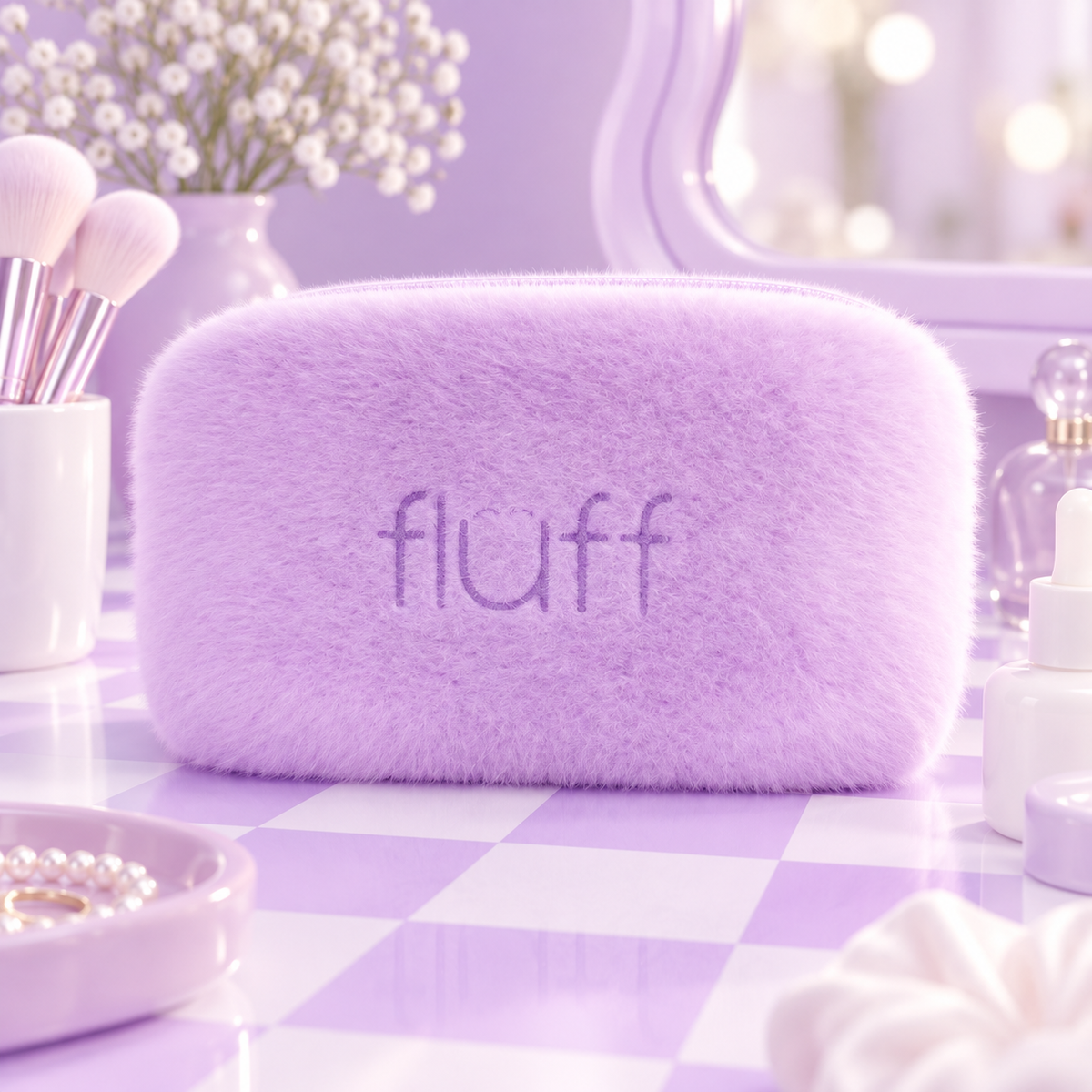 FLUFF maža violetinė kosmetinė S