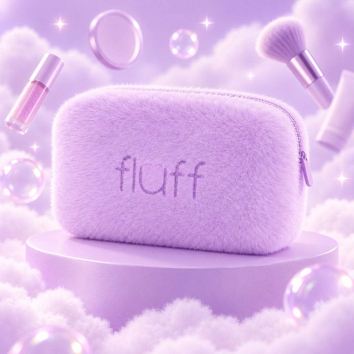 FLUFF maža violetinė kosmetinė S