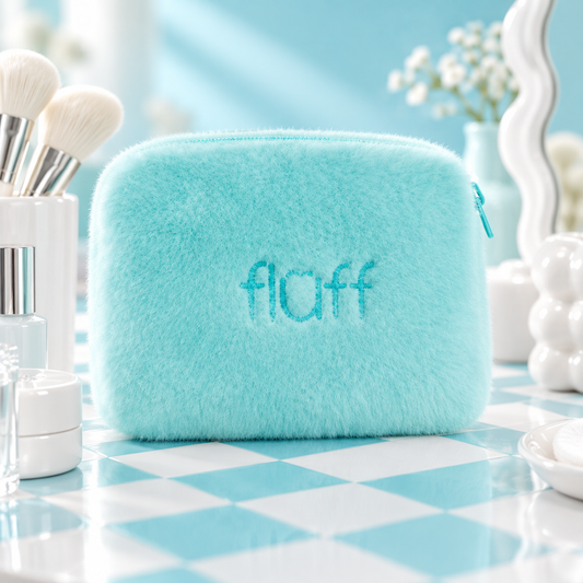FLUFF maža žydra kosmetinė S
