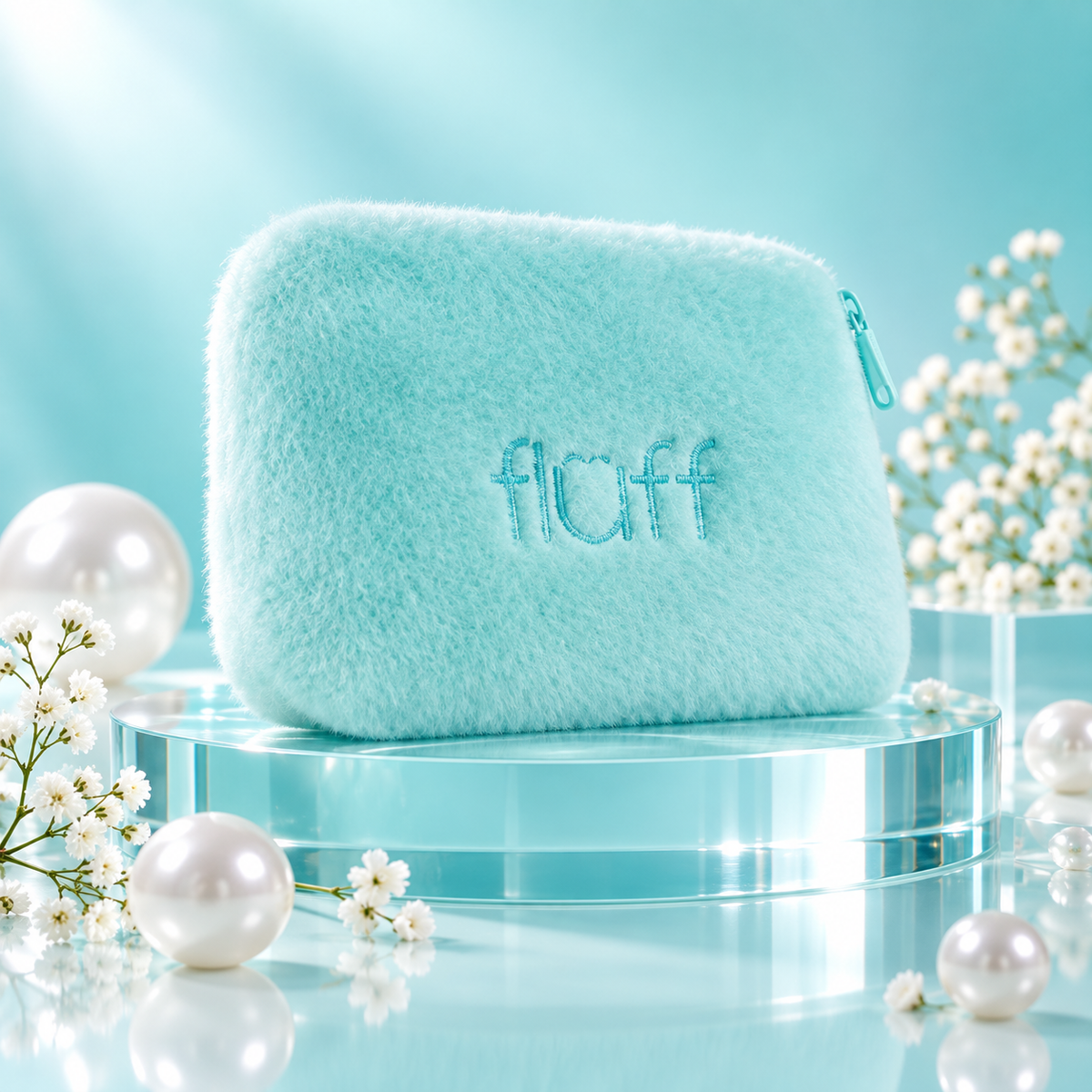 FLUFF maža žydra kosmetinė S