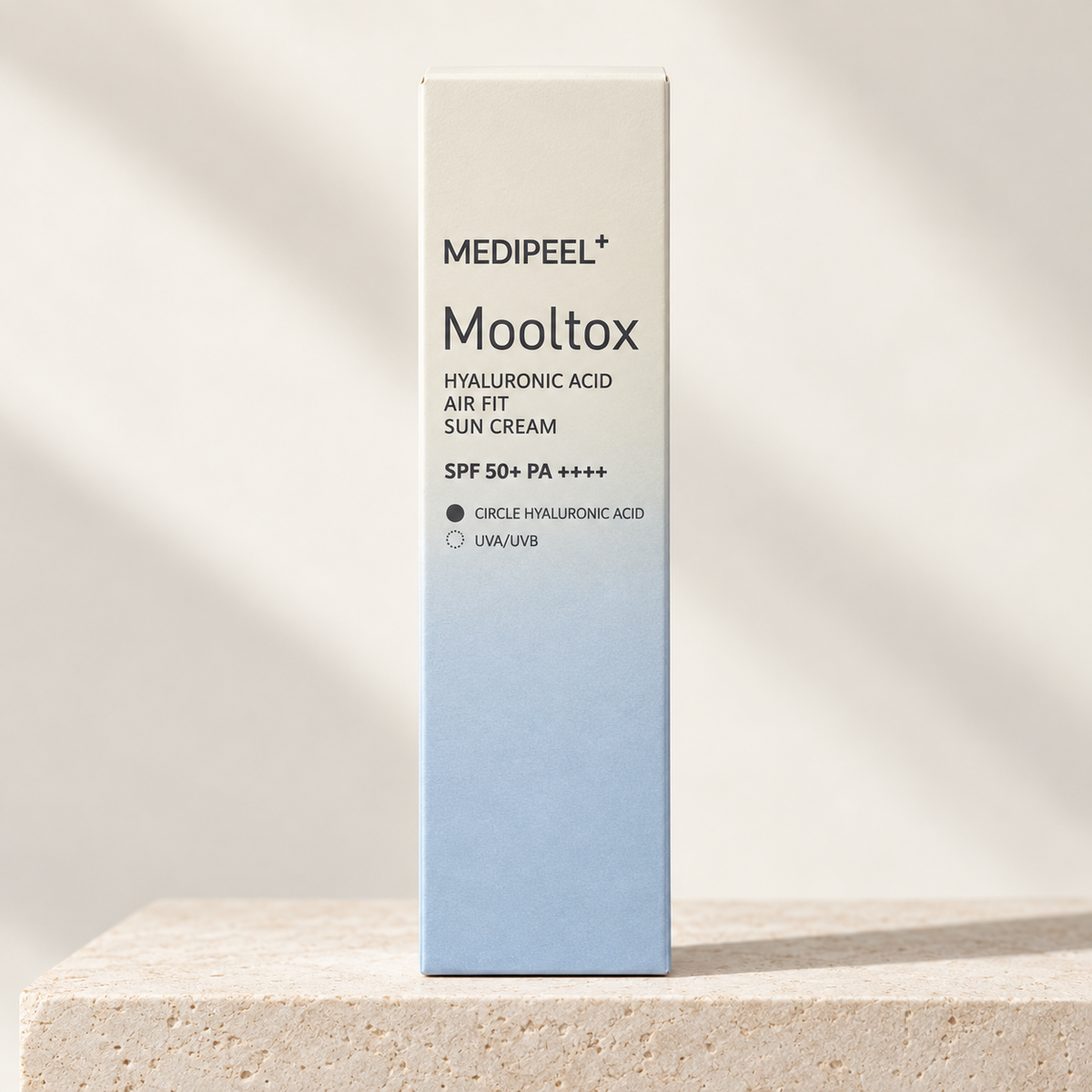 MEDIPEEL+ Mooltox apsauginis veido kremas nuo saulės su hialurono rūgštimi SPF 50+ PA++++, 50 g