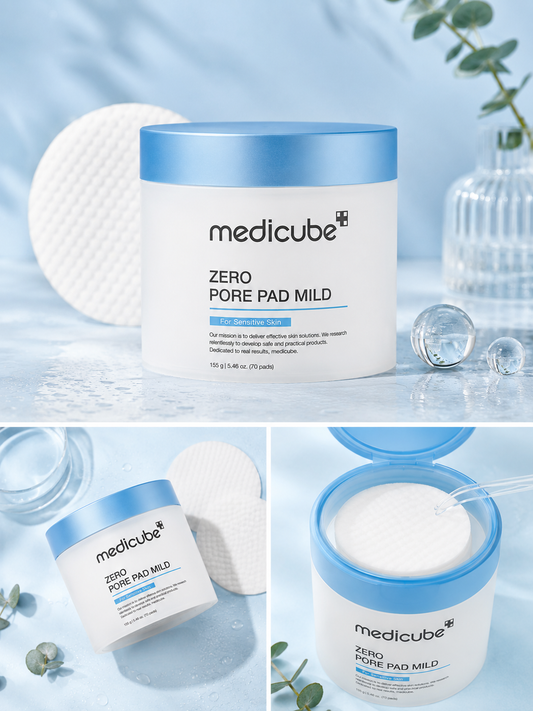 „Medicube Zero Pore Pad“ šveičiamosios pagalvėlės jautriai odai 70vnt.