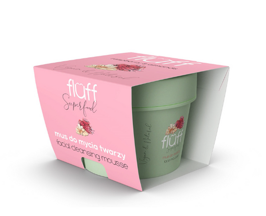 FLUFF - valomosios veido putos "RASPBERRIES & ALMONDS" 50ml.