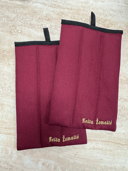 Puodkelis bordo spalvos. Dydis 12x20. 1vnt.