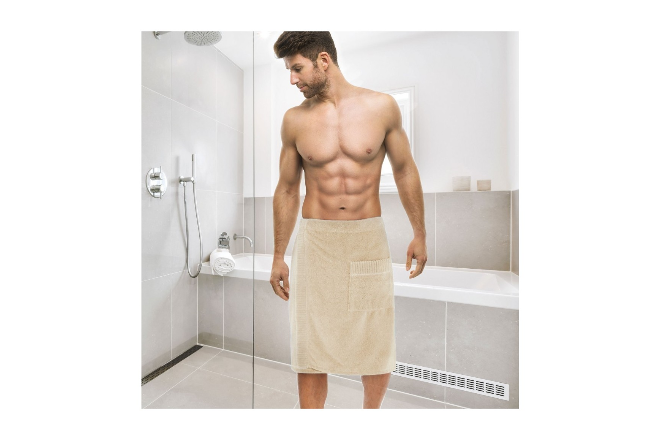 "SAUNA" kiltas smėlio spalvos. Dydis 60x160.