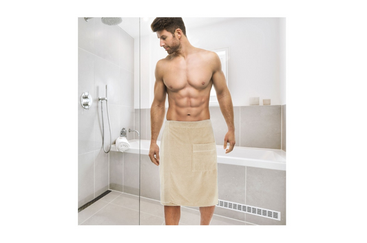 "SAUNA" kiltas smėlio spalvos. Dydis 60x160.