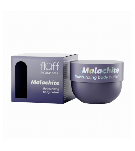 FLUFF - drėkinantis kūno sviestas "MALACHITE" 150ml.