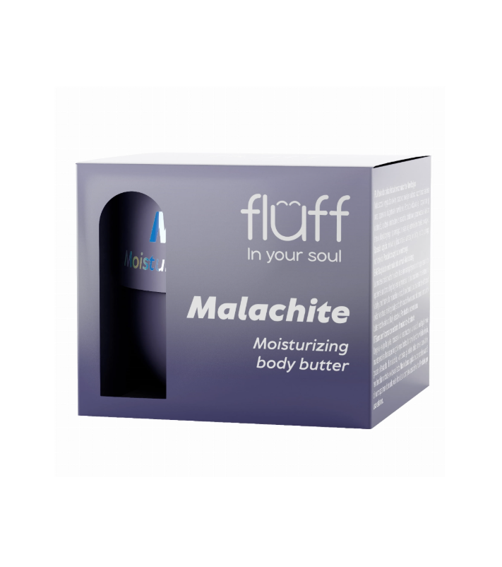 FLUFF - drėkinantis kūno sviestas "MALACHITE" 150ml.