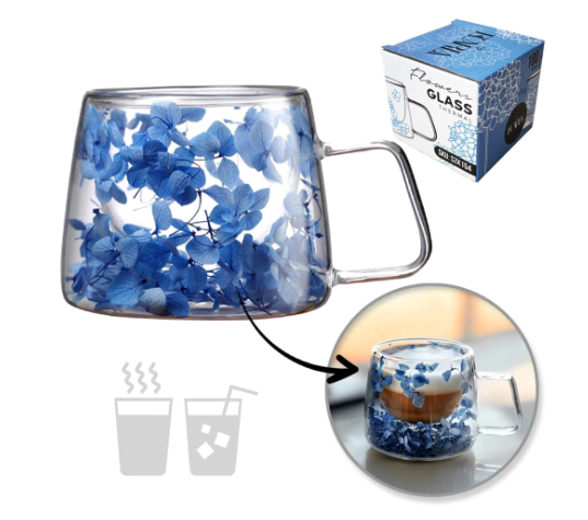 Termostiklas su gėlėmis viduje 180ml (SZK:154)