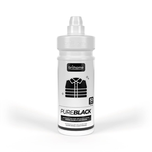 Tamsiems ir juodiems audiniams "PURE BLACK"  skirta skalbimo priemonė, sauganti nuo spalvos išblukimo. 1000ml