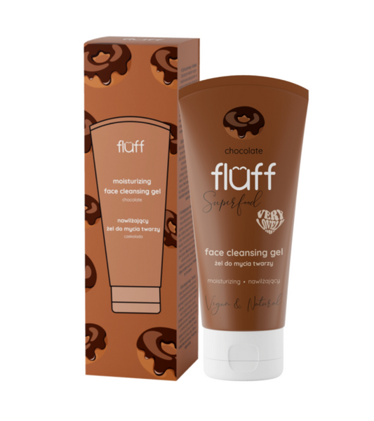 FLUFF - drėkinamasis veido valymo gelis "CHOCOLATE" 75ML.