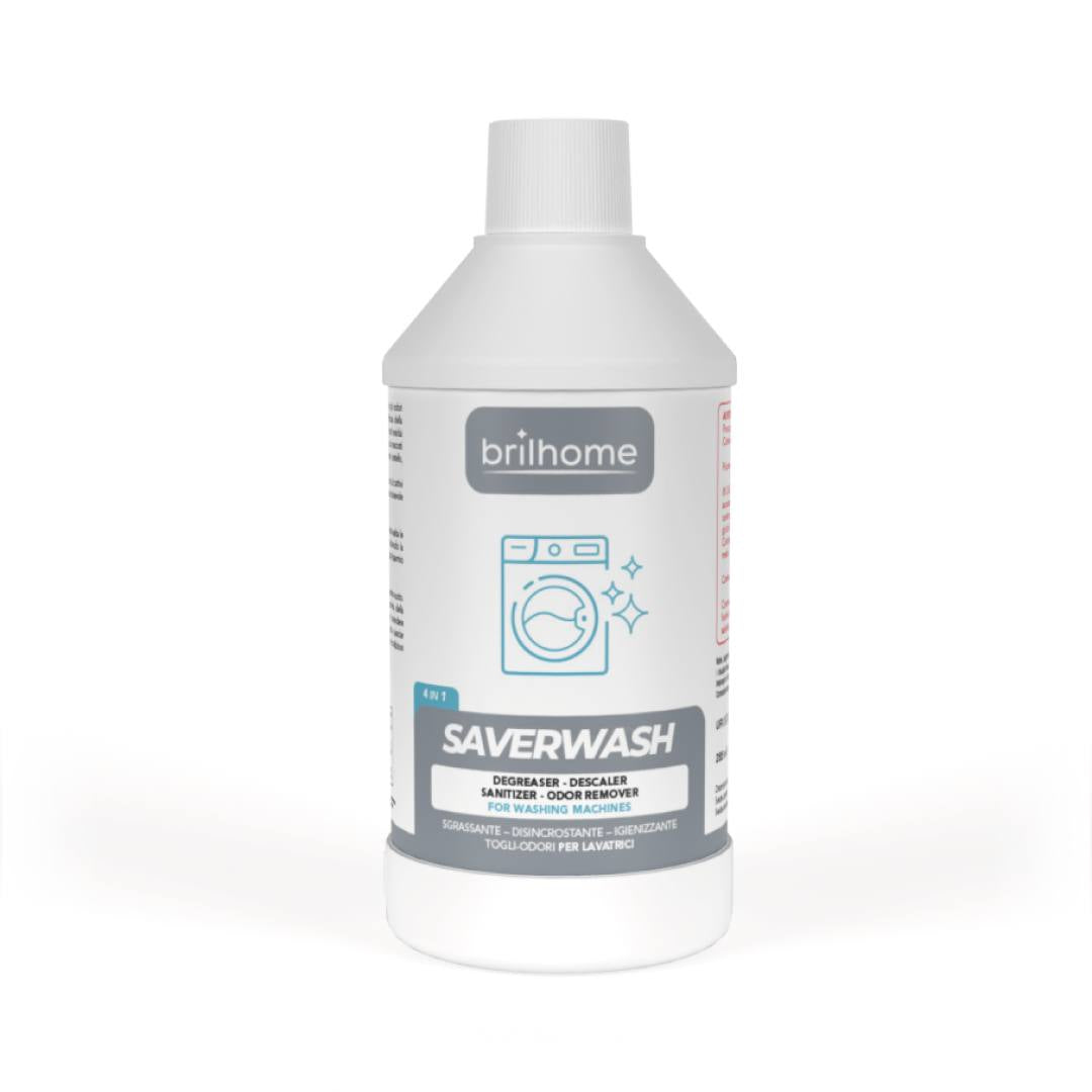 "Saverwash" (skalbimo mašinai) 300ml. Skalbimo mašinų nukalkintojas, blogo kvapo, pelėsio naikinimas.