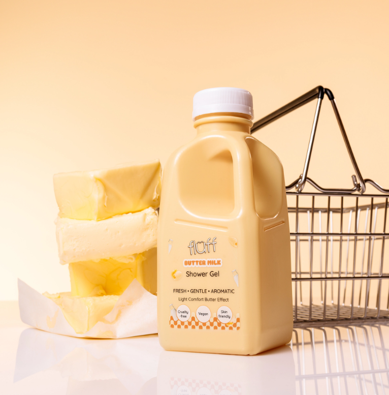 FLUFF dušo želė „Sviestinis pienas“, 500 ml