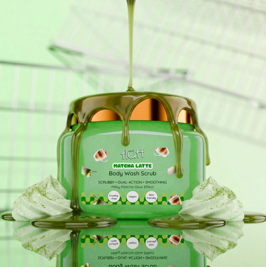 FLUFF kūno šveitiklis „Matcha Latte“ – 350 ml