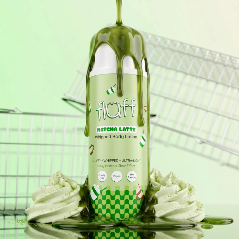 FLUFF plakamas kūno kremas „Matcha latte“ – 200 ml