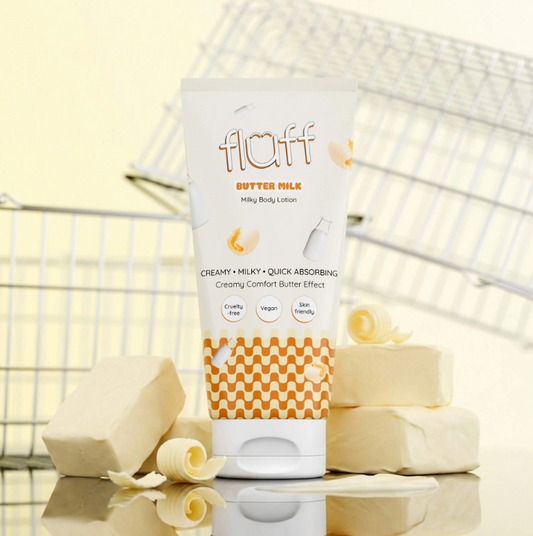 FLUFF kūno losjonas „Kreminis pienas“ – 150 ml
