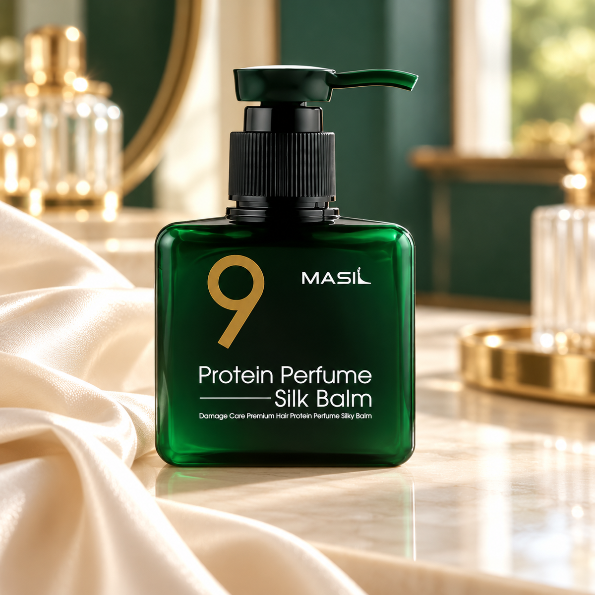 Nenuplaunamas „Masil 9“ baltymų  šilko balzamas 180ml.