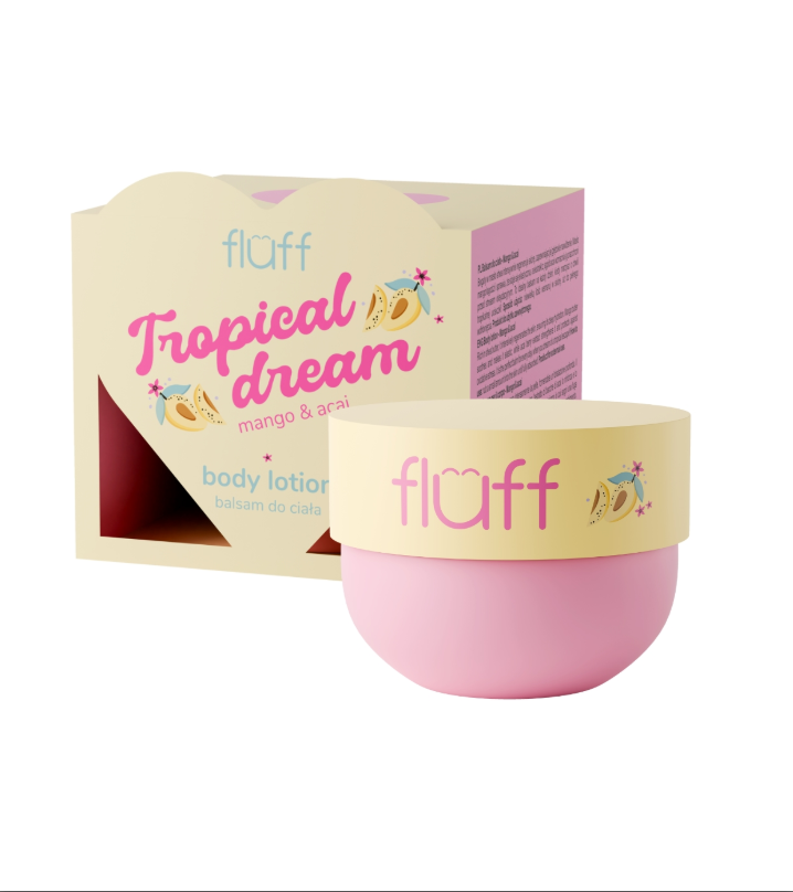 FLUFF - "TROPICAL DREAM" intensyvus kūno losjonas su mangais 150ml.