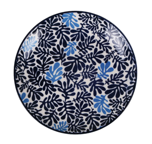 Japonų stiliaus lėkštė su raštais