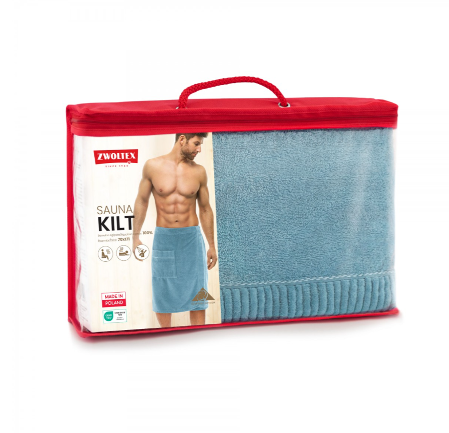 Plonas kiltas SAUNA mėlynas 60x160