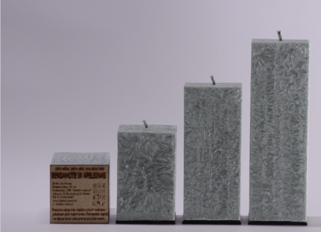 Žvakė "Bergamotė ir apelsinas.Aukštis 20cm.