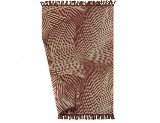 Rankšluostis "Palmės", bordo spalvos. Dydis 100x160.