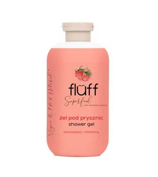 FLUFF atnaujinanti dušo želė "Strawberry" 500ml.